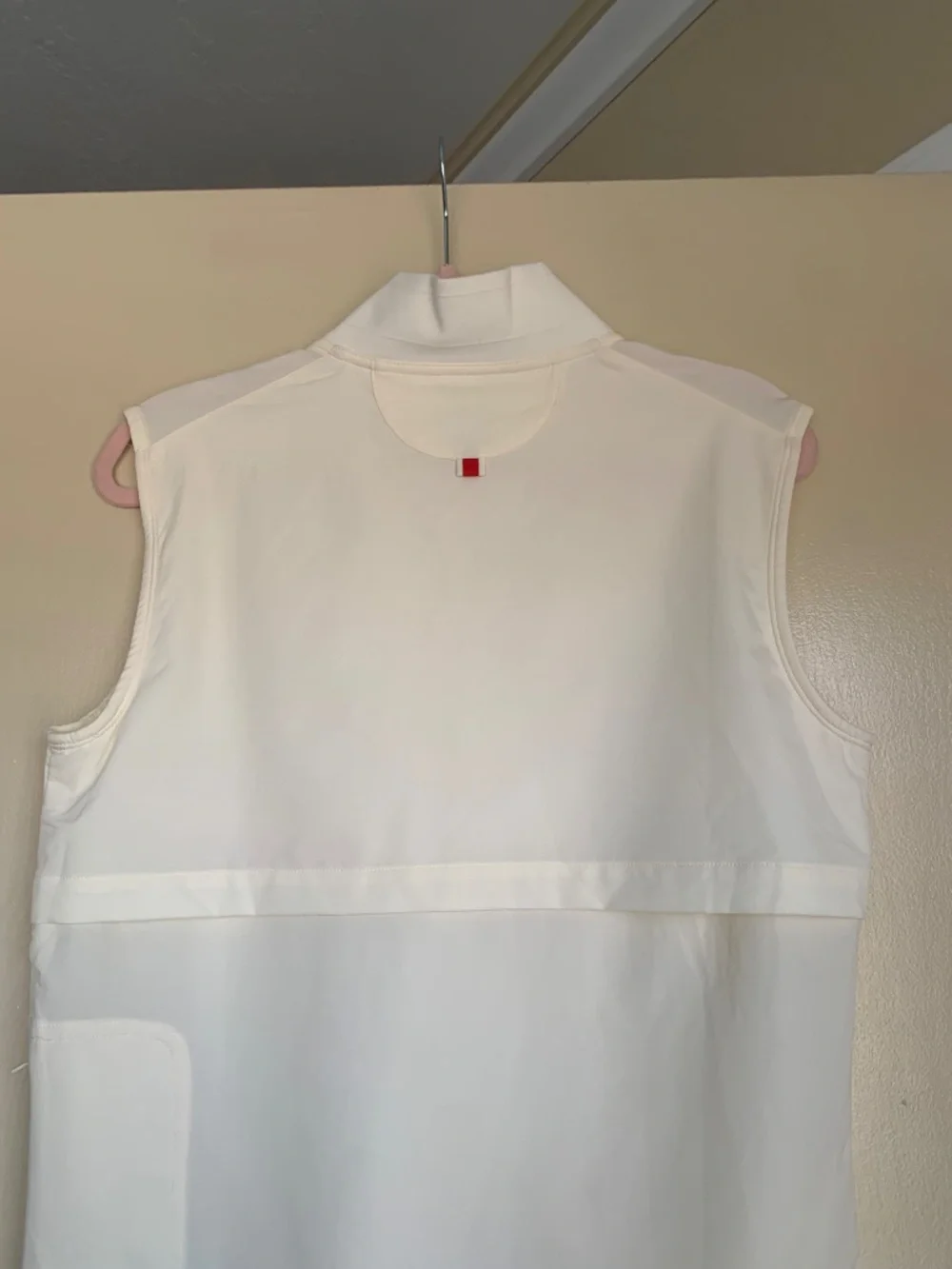 Tracksmith Ivory Beige 1/2 Zip Vest Harbor Shell Top Sz.S Running Athletic Shirt - Picture 15 of 16